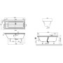 Villeroy & Boch Subway Duo Badewanne 160 x 70 cm - Produktansicht