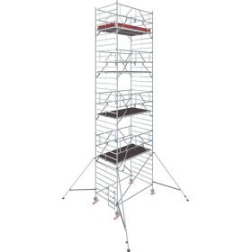 Échafaudage roulant en aluminium STABILO®, série 5000, longueur de champ 2,50 m, hauteur de travail 8,30 m