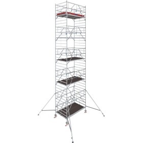Échafaudage roulant en aluminium STABILO®, Série 5000, Longueur de champ 2,50 m, Hauteur de travail 9,30 m