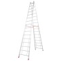 Krause Stabilo Sprossen-Doppelleiter 2x16 Sprossen - technische Ansicht