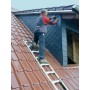 Krause DachLeiter mit 14 Sprossen aus Holz - technische Ansicht