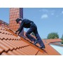 Krause Kaminkehrerleiter (Rot), 10 Sprossen - technische Ansicht
