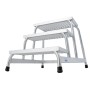 Krause Marchepied de montage STABILO avec marches en treillis en aluminium 3 marches - photo produit