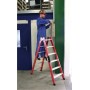Krause Kunststoff Stufen-DoppelLeiter, 2x4 Stufen - Produktansicht