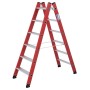 Krause Échelle double en plastique, 2x6 marches - photo produit