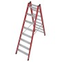 Krause Kunststoff Stufen-DoppelLeiter, 2x8 Stufen