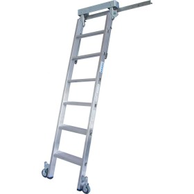 Krause Stufen-RegalLeiter für T-Schienenanlage, 6 Stufen