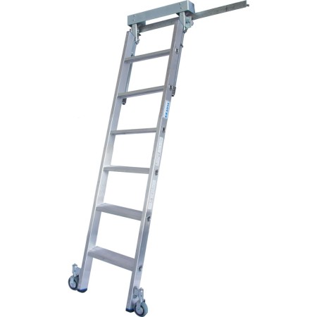 Krause Stufen-RegalLeiter für T-Schienenanlage, 6 Stufen