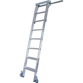 Krause Stufen-RegalLeiter für T-Schienenanlage, 7 Stufen