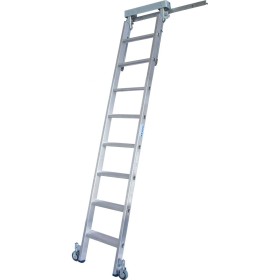 Krause Stufen-RegalLeiter für T-Schienenanlage, 8 Stufen