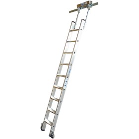 Krause Stufen-RegalLeiter für T-Schienenanlage, 9 Stufen