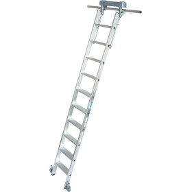 Krause Stufen-RegalLeiter für T-Schienenanlage, 10 Stufen