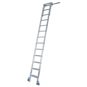 Krause Stufen-RegalLeiter für T-Schienenanlage, 12 Stufen