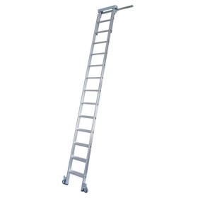 Krause Stufen-RegalLeiter für T-Schienenanlage, 13 Stufen