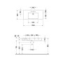 Lavabo meuble Duravit Vero 105 cm avec 1 trou de robinet