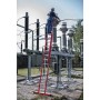 Krause Kunststoff-SchiebeLeiter GFK, 2x10 Sprossen - Produktansicht