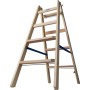 Krause Échelle double en bois à marches/barreaux 2x4 marches - photo produit