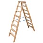 Krause Échelle double en bois STABILO à 2x8 marches