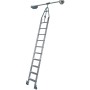 Krause Échelle-Échelle pour double rayonnage avec système de rails tubulaires, 10 marches