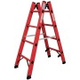 Krause Échelle double en matière plastique intégrale, 2x4 barreaux