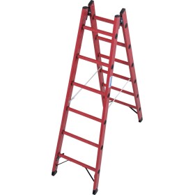 Krause Vollkunststoff Sprossen-DoppelLeiter, 2x6 Sprossen