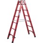 Krause Échelle double en plastique complet, 2x6 barreaux - photo produit