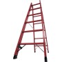 Krause Échelle double en plastique complet, 2x6 barreaux
