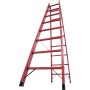 Krause Échelle double en plastique complet, 2x8 barreaux