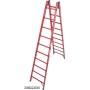 Krause Scala doppia in plastica completa, 2x12 barre