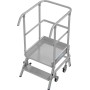 Krause Échelle de plate-forme mobile STABILO, unilatérale, 2 marches avec plateforme incluse
