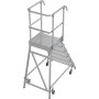Krause Échelle de plate-forme mobile STABILO, unilatérale, 6 marches avec plate-forme - vue détaillée