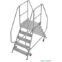 Krause Stabilo Podestleiter fahrbar, beidseitig begehbar, 2 x 5 Stufen inklusive Plattform - technische Ansicht