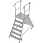 Krause Stabilo Podestleiter fahrbar, beidseitig begehbar, 2 x 6 Stufen inklusive Plattform