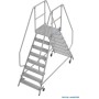 Krause Stabilo Podestleiter fahrbar, beidseitig begehbar, 2 x 8 Stufen inklusive Plattform - technische Ansicht