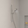 Villeroy & Boch Taro Duschsystem mit Brausestange, Kopfbrause und UP-Einhebel-Armatur - technische Ansicht