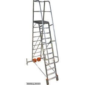 Krause Podestleiter Vario kompakt, 10 Stufen