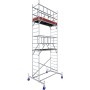 Krause Échafaudage roulant en aluminium ProTec, hauteur de plateforme 4,30 m - vue détaillée