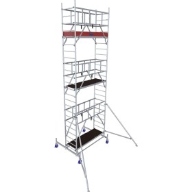 Krause Échafaudage en aluminium ProTec Hauteur de travail 5,30 m