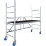 Krause Sistema ProTec XS, Ponteggio pieghevole in alluminio Altezza di lavoro 0,90 m - vista tecnica