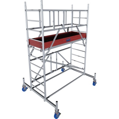 Krause Sistema ProTec XS, impalcatura pieghevole in alluminio altezza di lavoro 1,80 m
