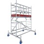 Krause Sistema ProTec XS, impalcatura pieghevole in alluminio altezza di lavoro 1,80 m - vista tecnica