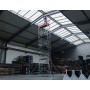 Krause Échafaudage pliant ProTec XS en aluminium, hauteur de travail 3,80 m - vue technique