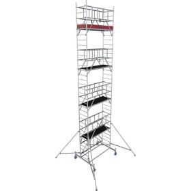 Krause Échafaudage pliant en aluminium ProTec System XS Hauteur de travail 7,80 m