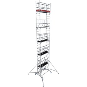 Krause Échafaudage pliant ProTec XS en aluminium, hauteur de travail 9,80 m