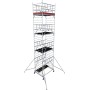 Krause Échafaudage roulant ProTec XXL en aluminium, hauteur de travail 7,30 m