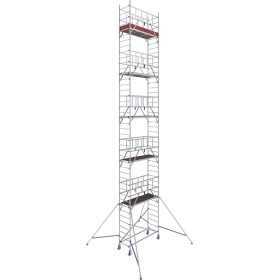 Échafaudage mobile ProTec 1000 en aluminium, hauteur de travail 10,20 m