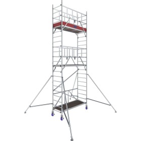 Échafaudage pliant ProTec XS 1000 en aluminium, hauteur de travail 4,70 m