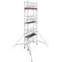 Krause Impalcatura pieghevole in alluminio ProTec XS 1000, altezza di lavoro 5,70 m