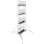 Krause ProTec XS 1000 Ponteggio pieghevole in alluminio, altezza di lavoro 6,70 m