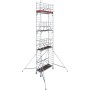 Krause ProTec XS 1000 Ponteggio pieghevole in alluminio, altezza di lavoro 6,70 m - vista dettagliata